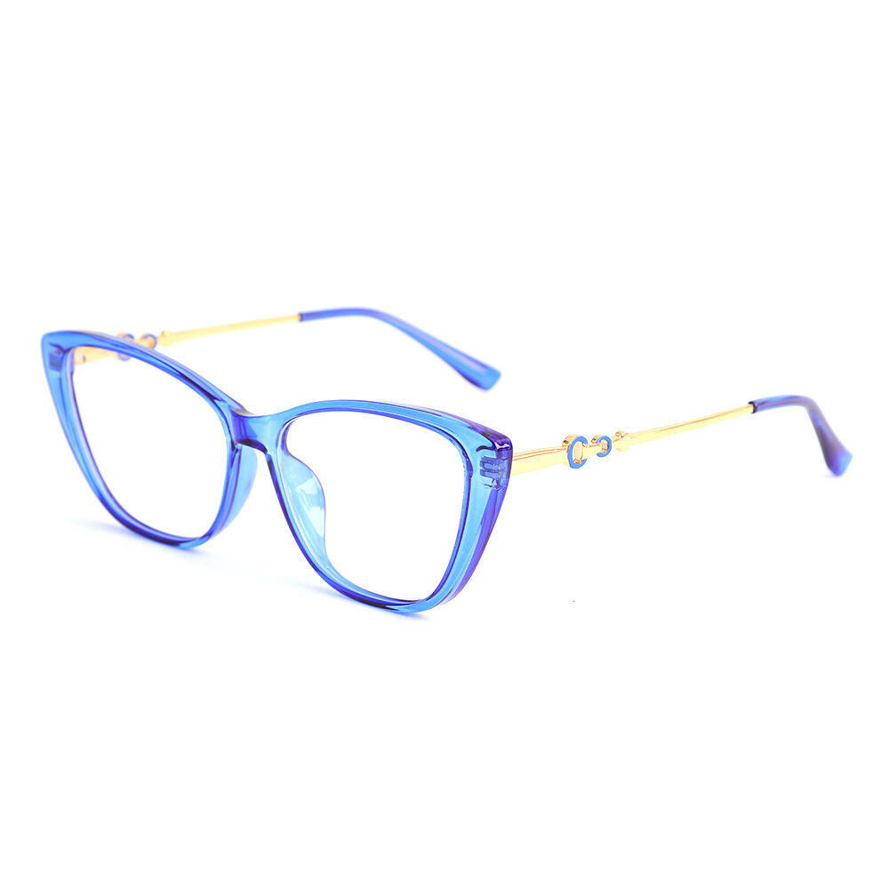 Lindsay Cat Eye Blaue Brille