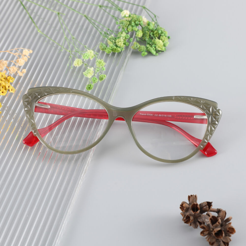 Titus Cat Eye Green Glasses