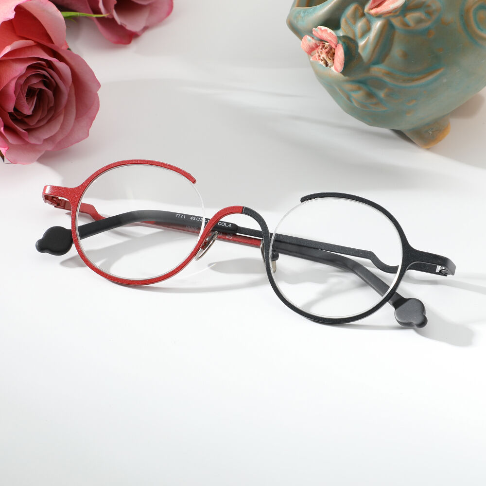 Ramay Round Red Glasses