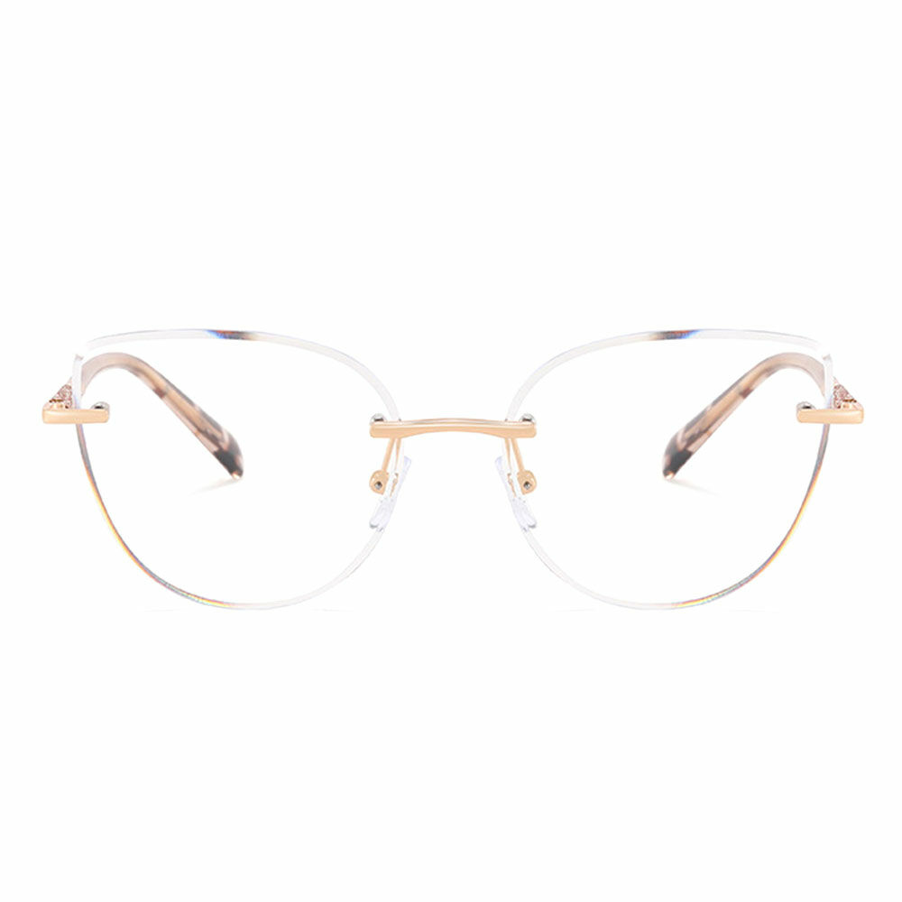 Isaacs Cat Eye Leopard Glasses