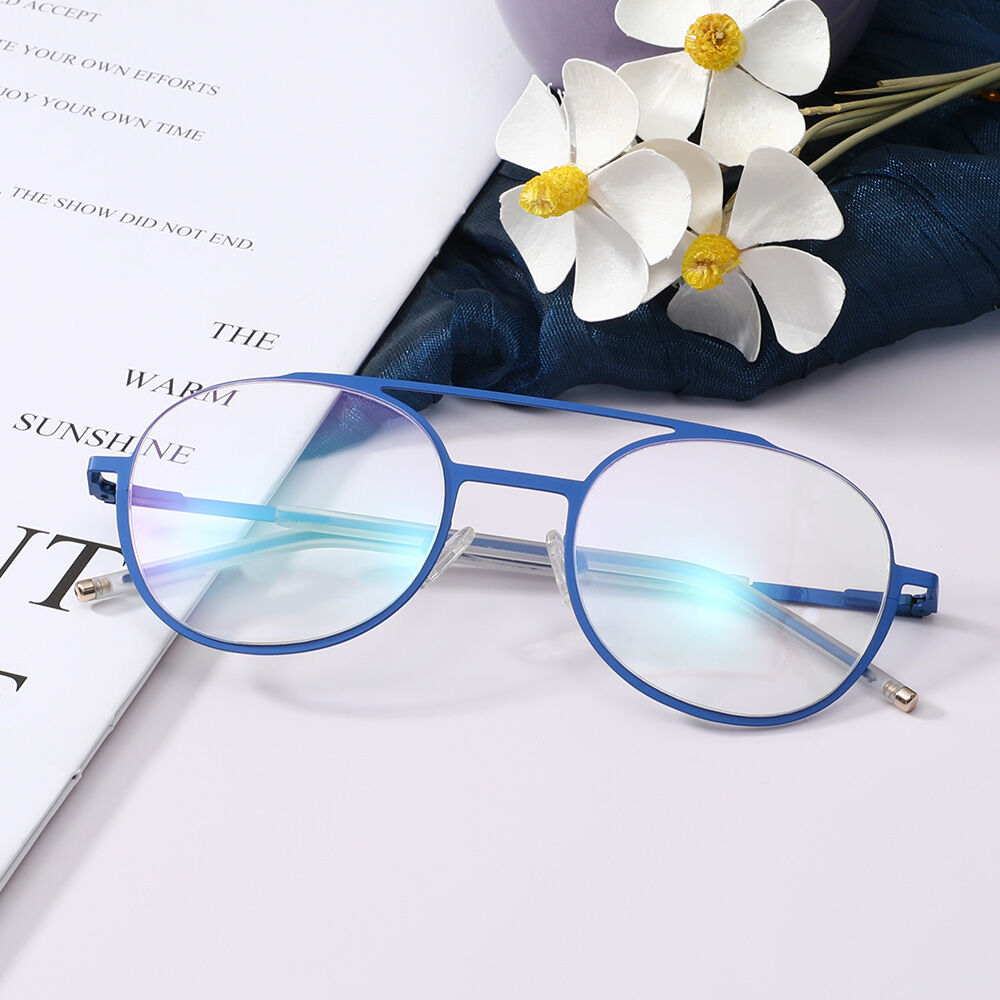 Occhiali da Vista Alicaa Aviator Blu 