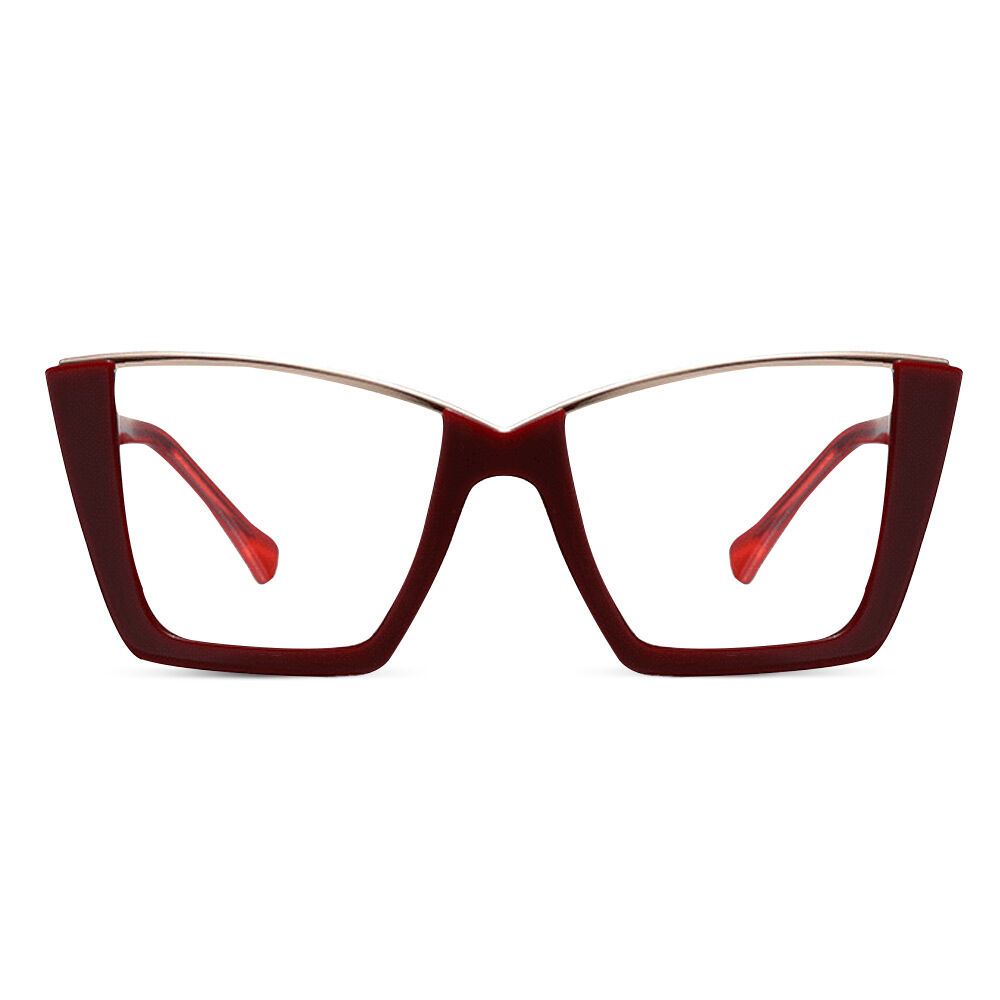 Johnson Cat Eye Red Glasses