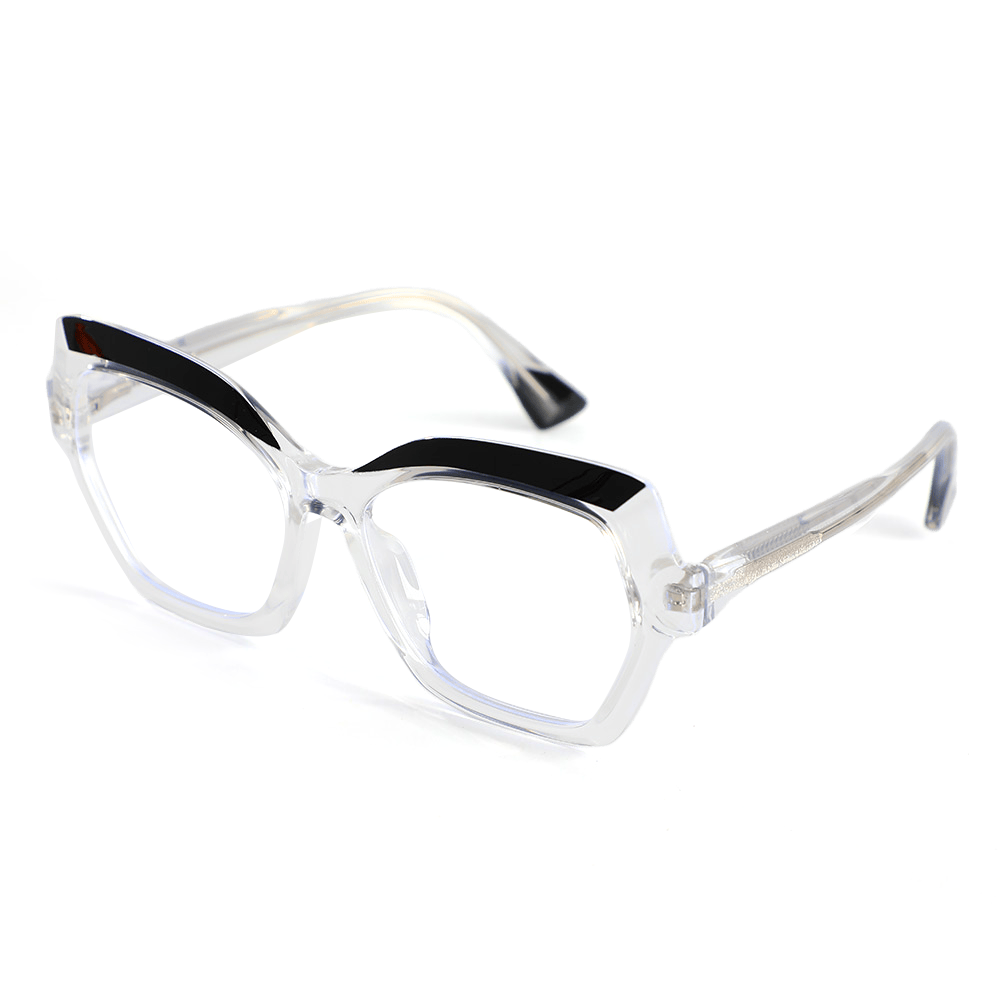 Quentin Geometrische Klare Brille