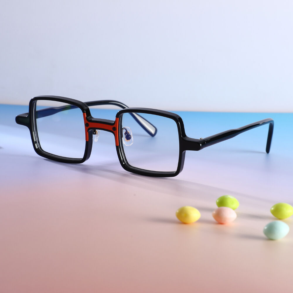 Bradley Square Black Glasses