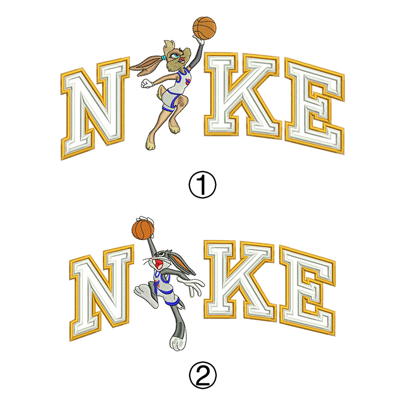 Personalized Hoodie Embroidered Couple Bunny Slam Dunk Design Perfect Valentine's Day Gift