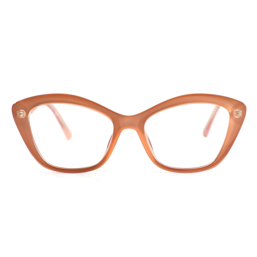 Lunettes de Vue Belloc Cat Eye Marron 