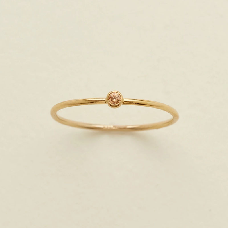 "Lucky Stone" Personalized Birthstone Ring