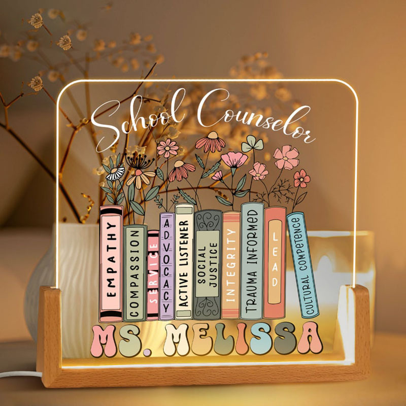 名入れ デスクランプ アクリル カスタマイズ