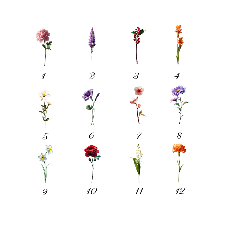 Personalized Name Canvas Wall Art with Custom Birthflower And Butterflies Pattern Beautiful Gift for Mother