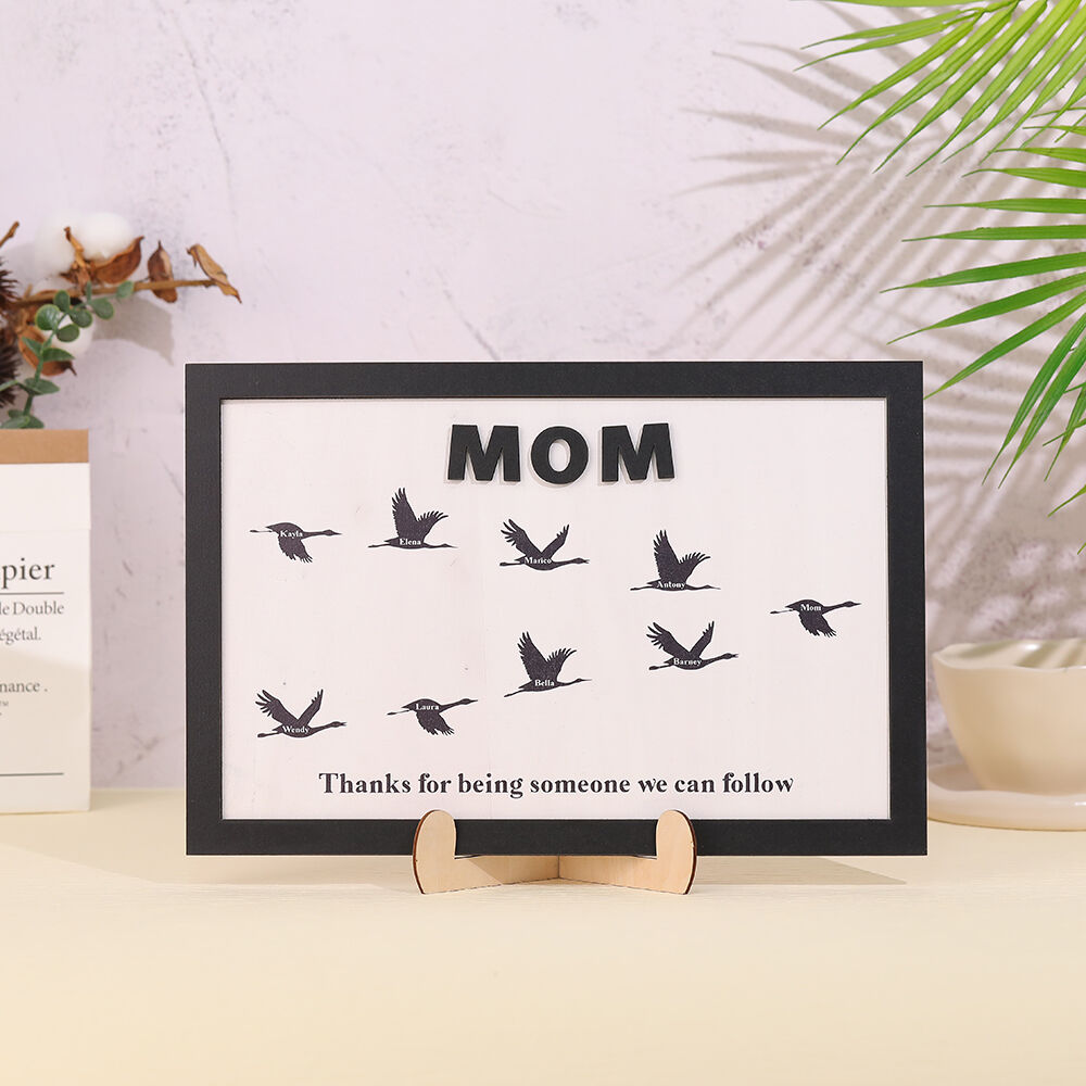 Personalized Photo Frame with Bird Names Cute Mother's Day Gift
