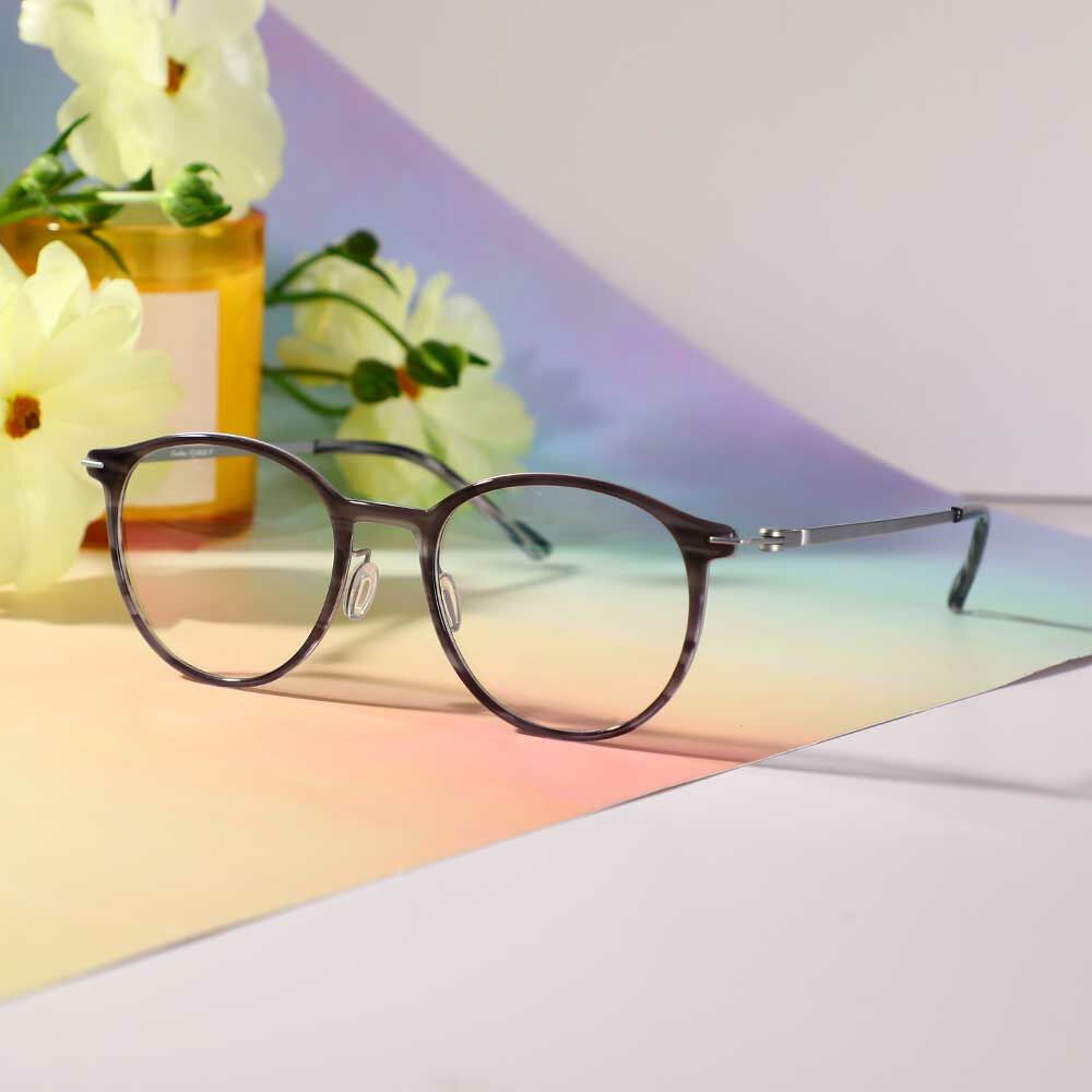 Eliot Rund Grau Brille