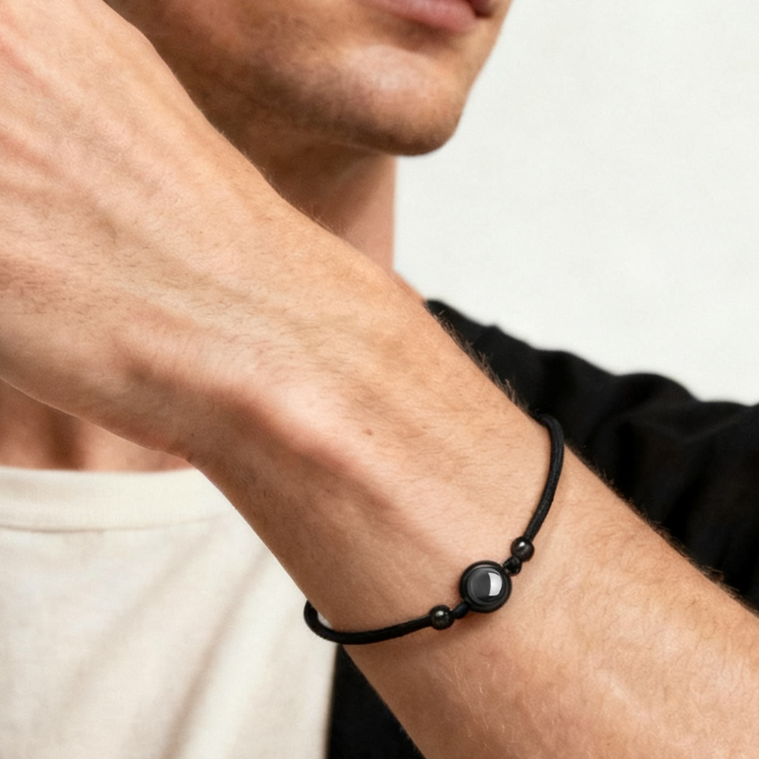 Personalized Projection Picture Bracelet Simple Gift for Men