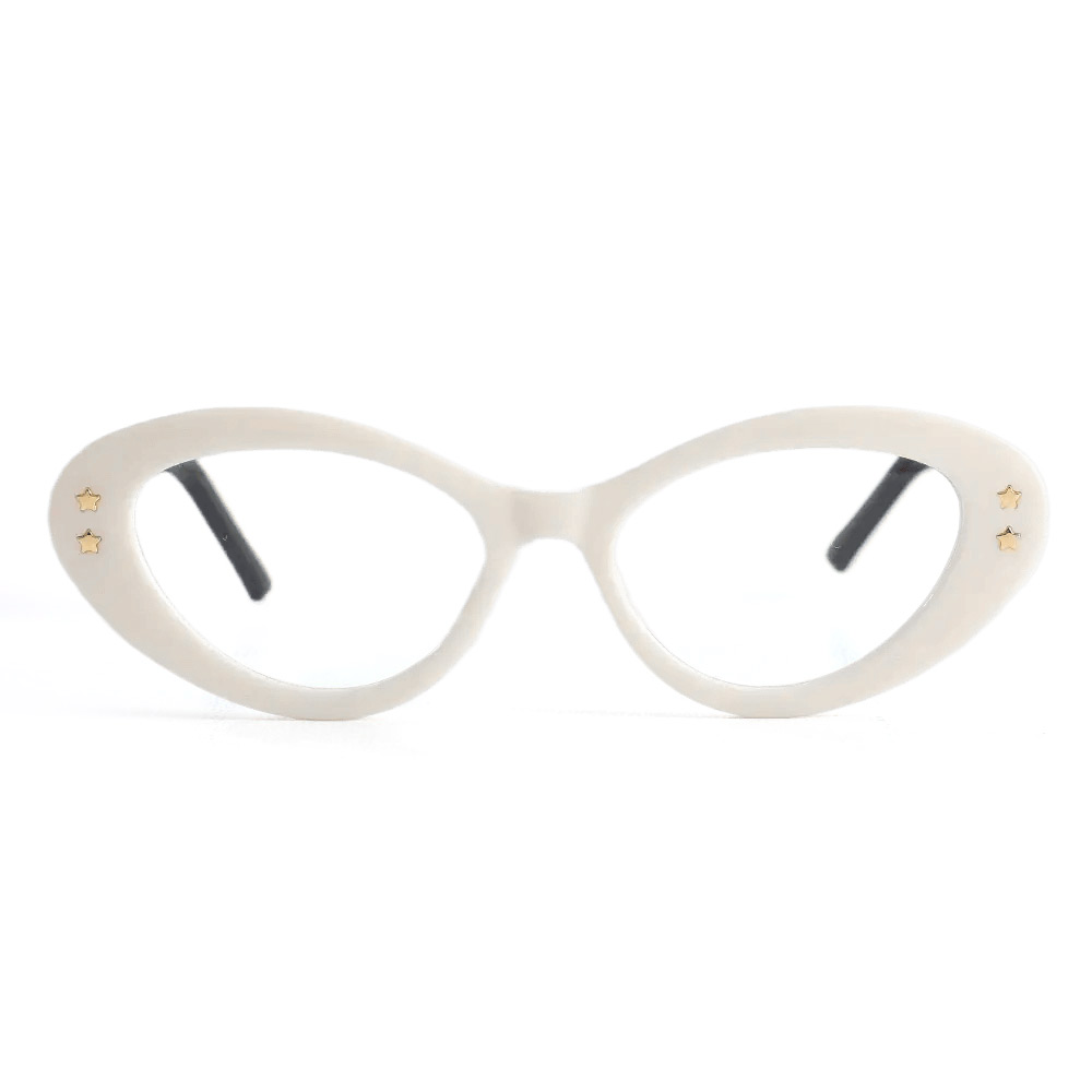 Lunettes de Vue Beck Cat Eye Blanche 