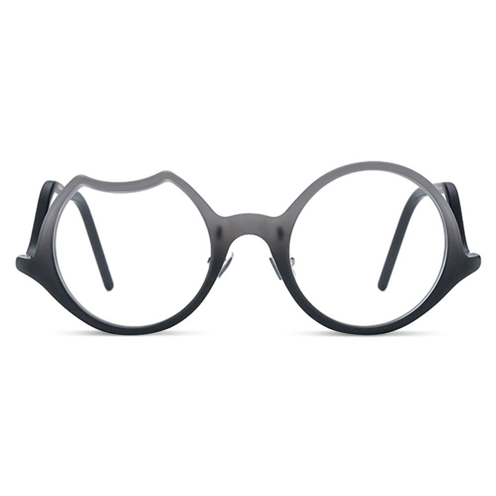 Audition Runde Graue Brille