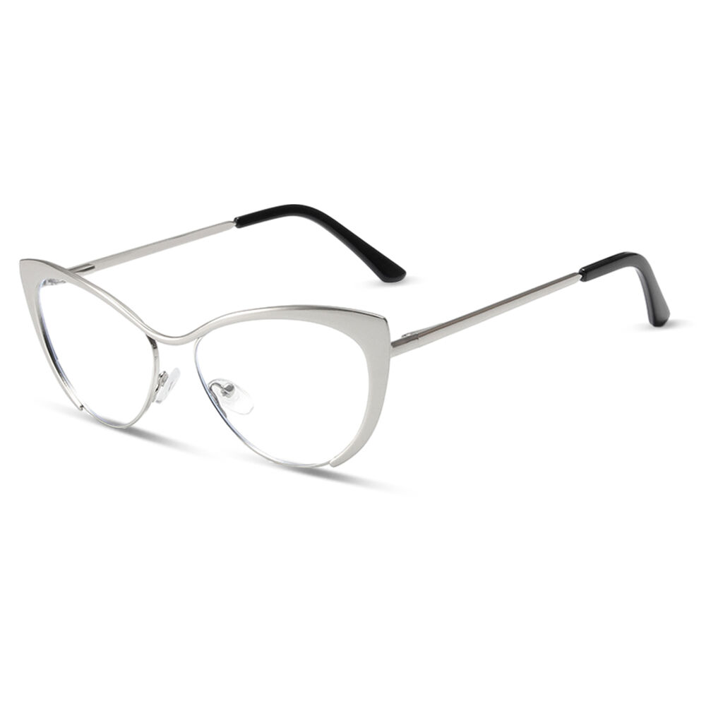 Dulles Cat Eye Silberne Brille