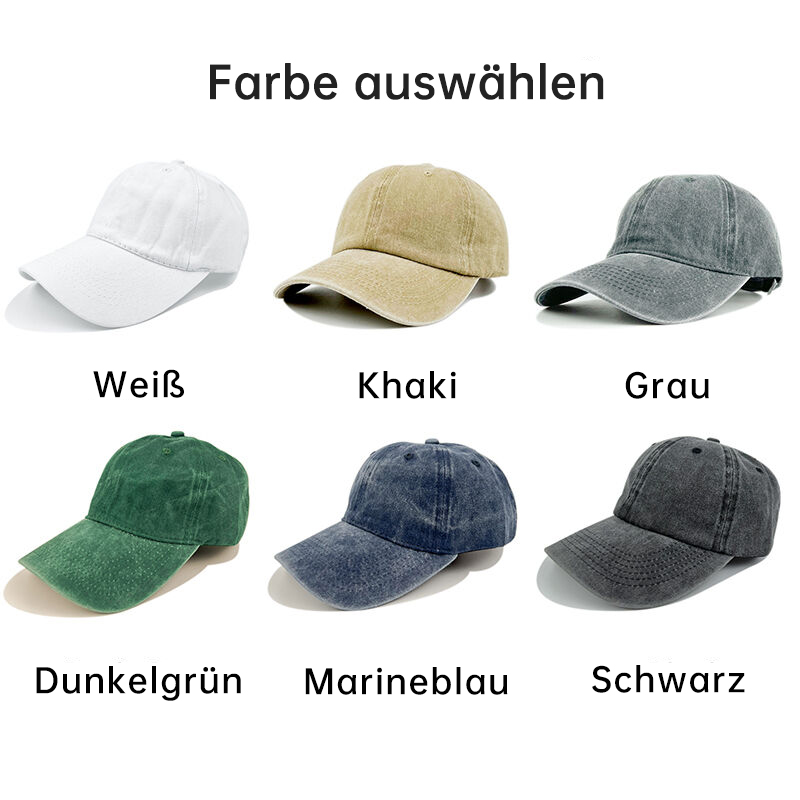 Personalisierte Kappe individuell bestickt Haustier Kopf Farbe Foto Adorable Geschenk für Tierliebhaber