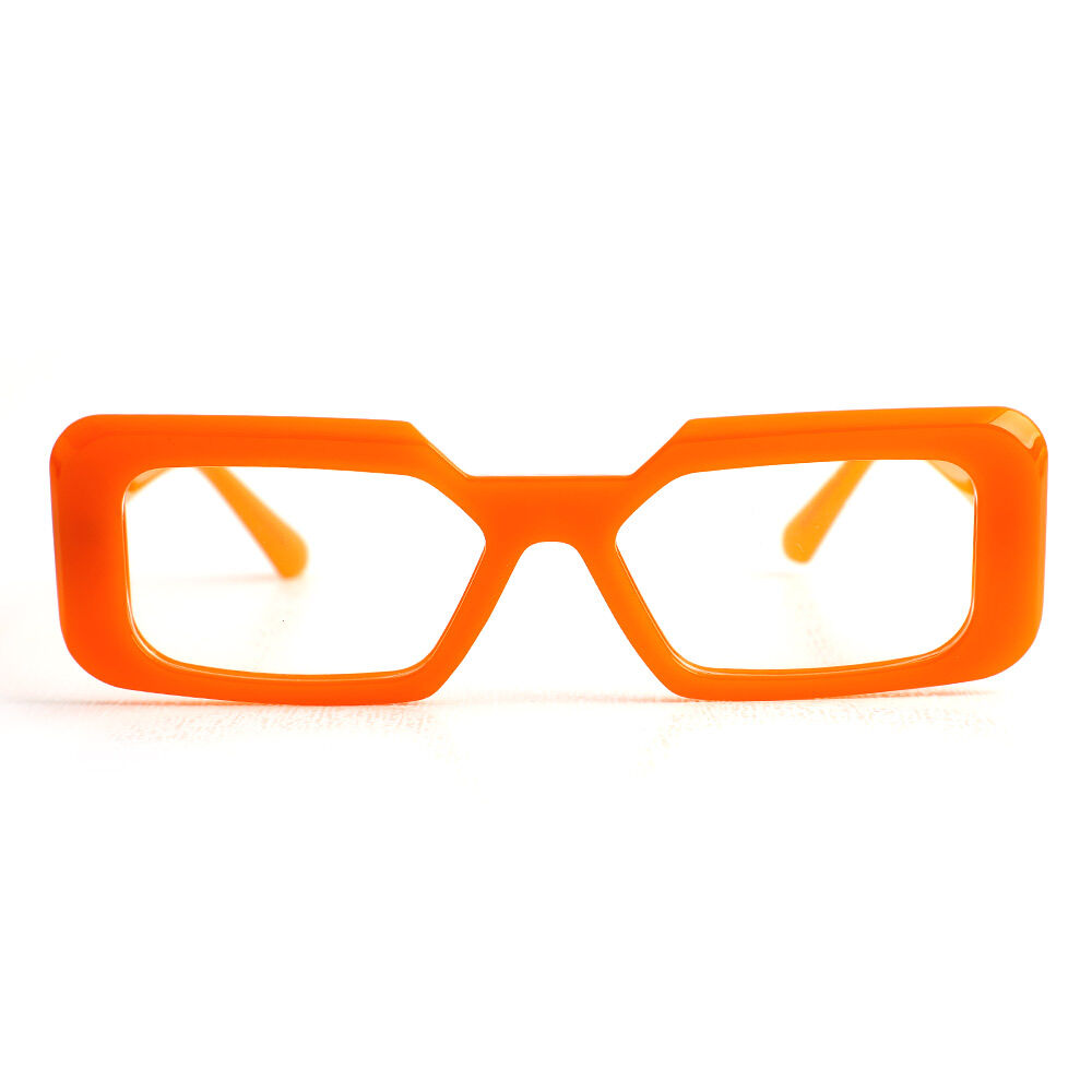 Lunettes de Vue Channing Rectangle Orange