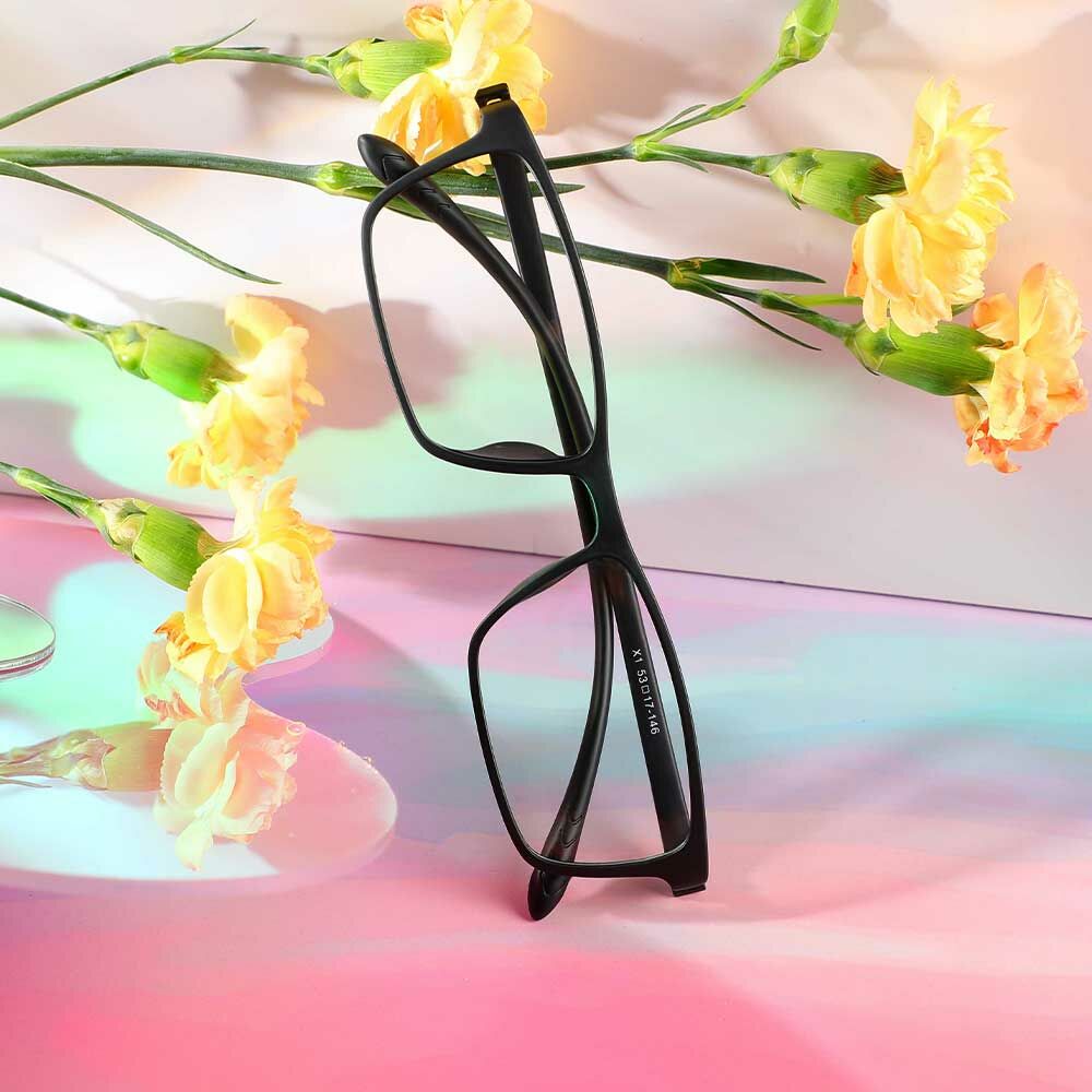 Madison Rectangle Black Glasses