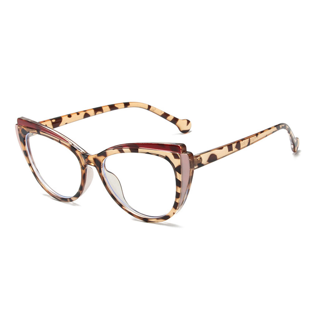 Occhiali da Vista April Cat Eye Leopardo 