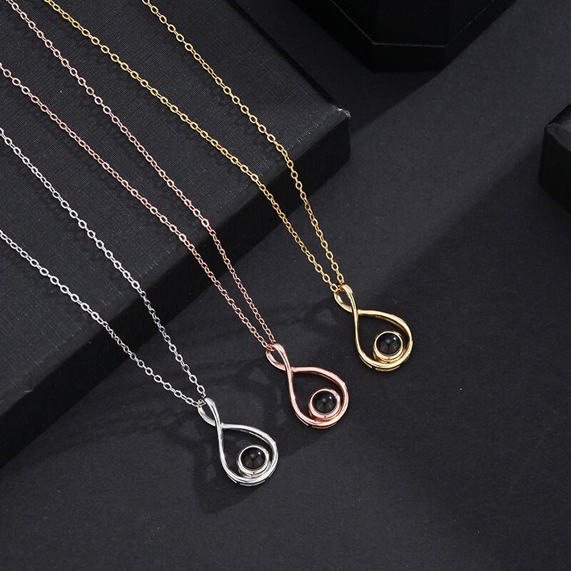 レディース 上品 写真入れ 投影 ネックレス ジュエリーセット クマのジュエリーボックス付き