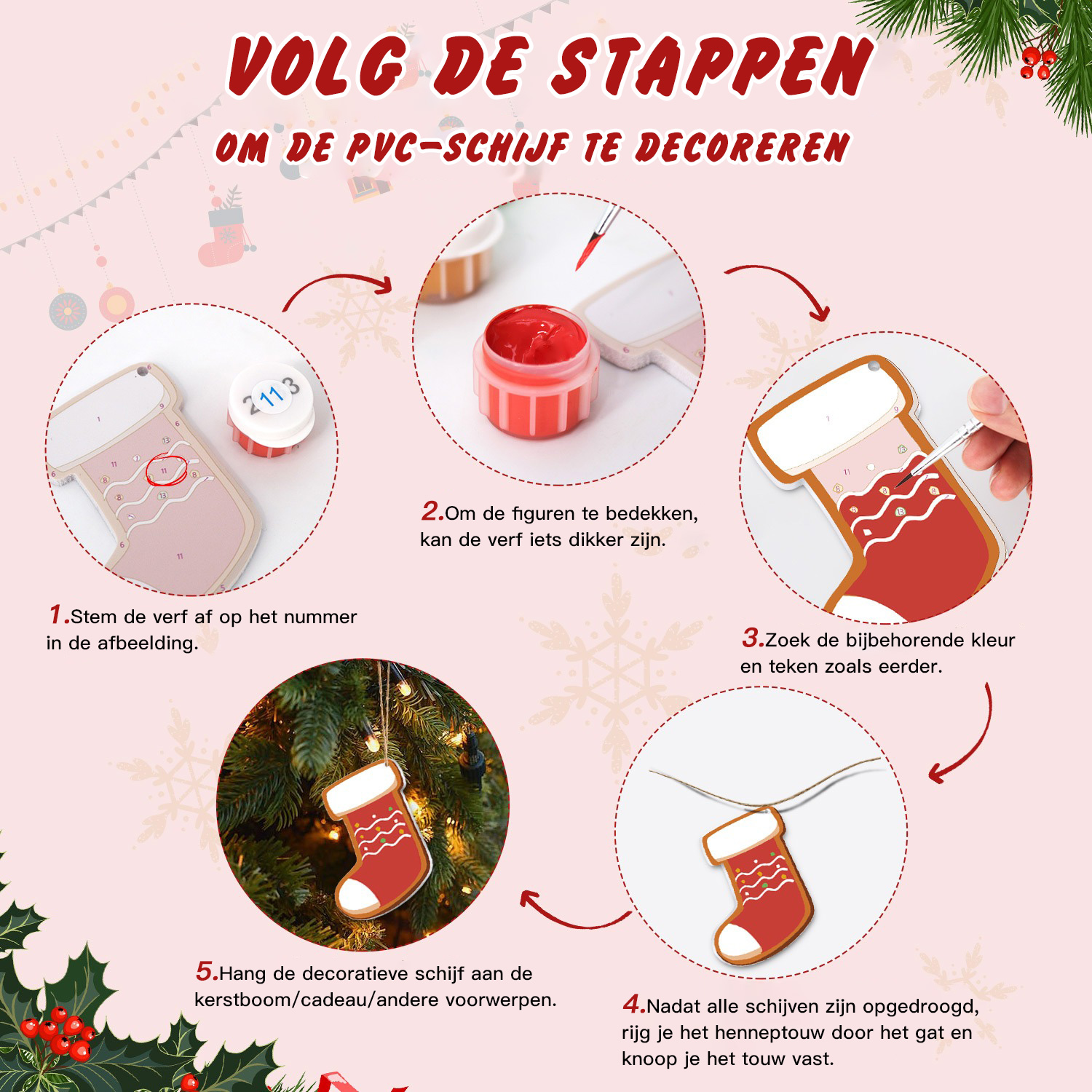 DIY eland kerstversieringsset Beste cadeau voor kinderen