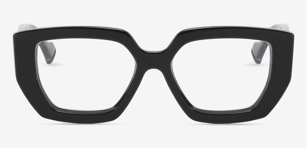 Ceolin Black Rectangle Glasses