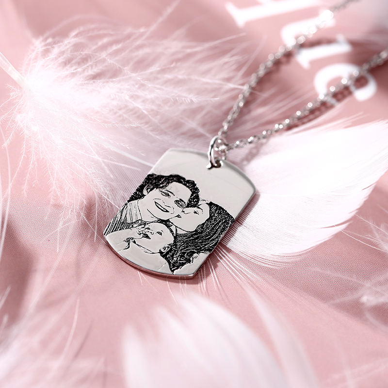 "Memory Of Love" Personalized Photo Necklace