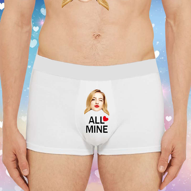 Personligt foto herrunderkläder Boxer Briefs stygg gåva till honom