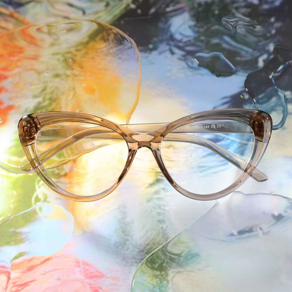 Occhiali da Vista Pearl Cat Eye Marrone