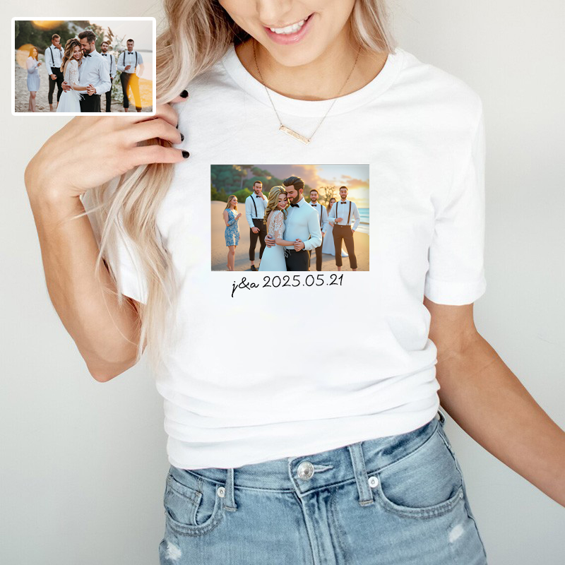 Personalized T-shirt Custom Photo Pixar Animation Style Design Attractive Gift for Loved One