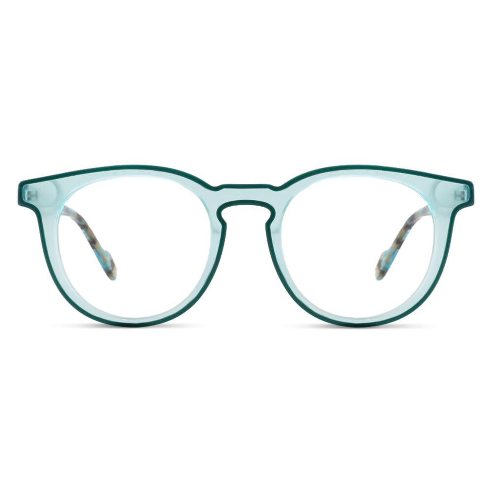 Quinn Oval Blue Glasses