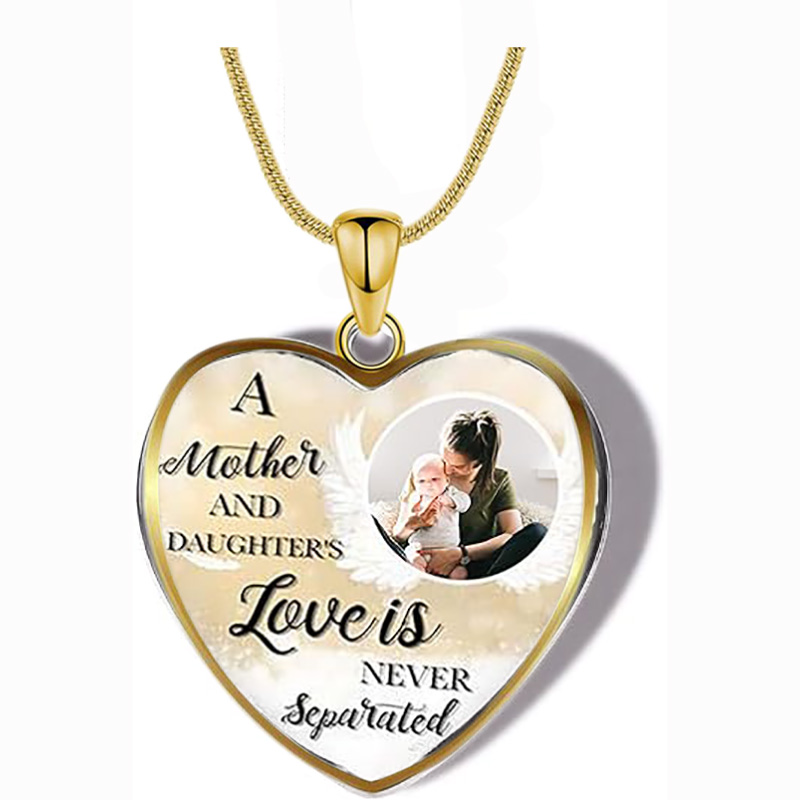 写真入れ ハート ネックレス