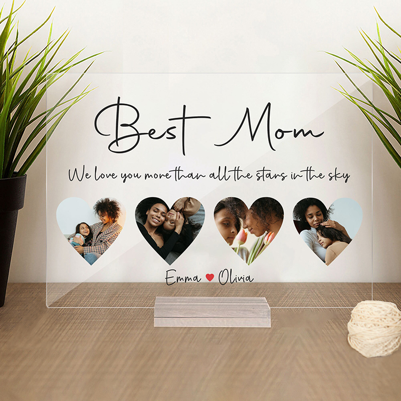 オリジナル 文字入れ 写真入れ アクリル プレート ディスプレイ