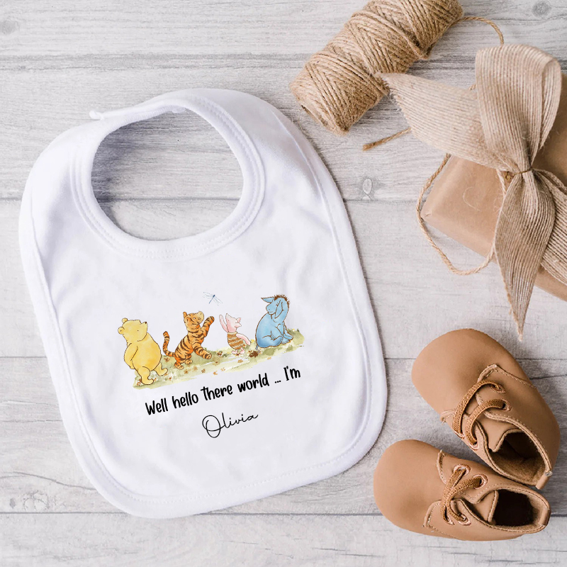 Gepersonaliseerde slabbetjes met naam Interessant cadeau voor kinderen