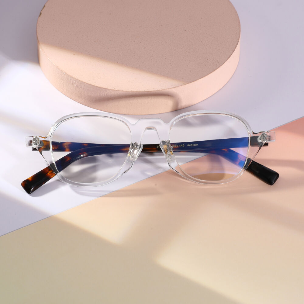 Lisa Round Clear Tortoise Glasses