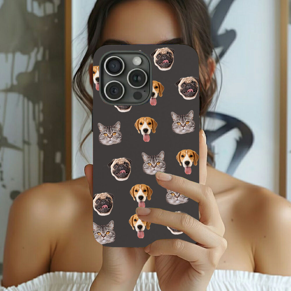 Personalized Mobile Phone Case Customized Pet Face Photo Warm Gift For Friends