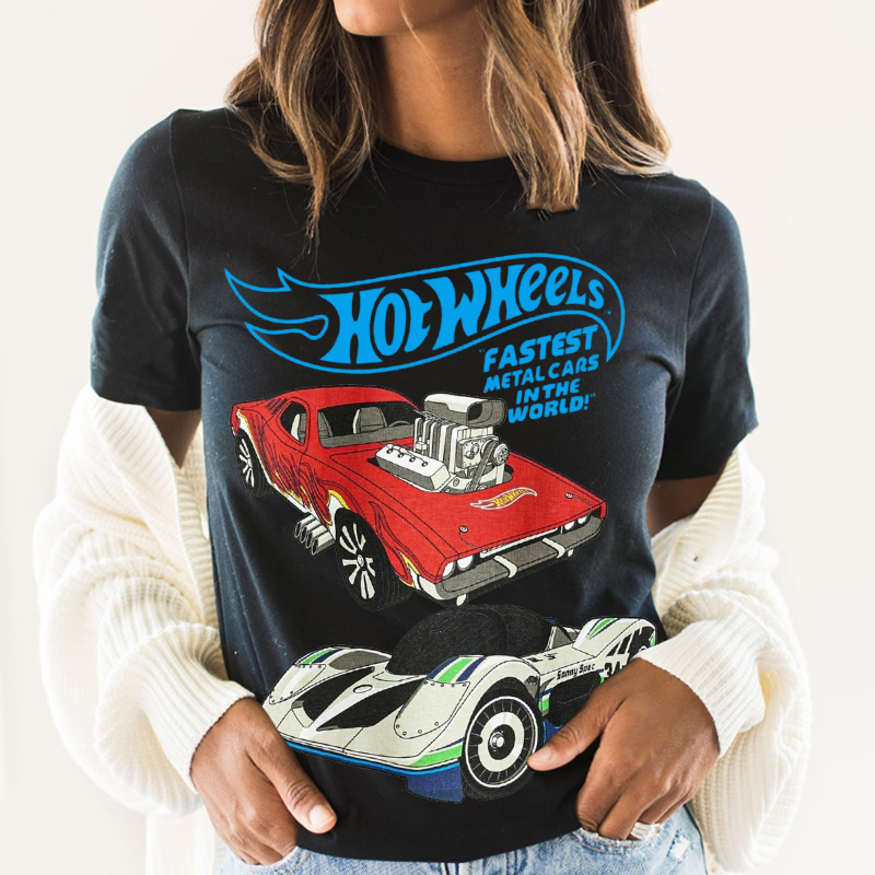 Personalized T-shirt Hot Wheels Fast Metal Cars Cool Printed Design Attractive Gift for Car Lovers