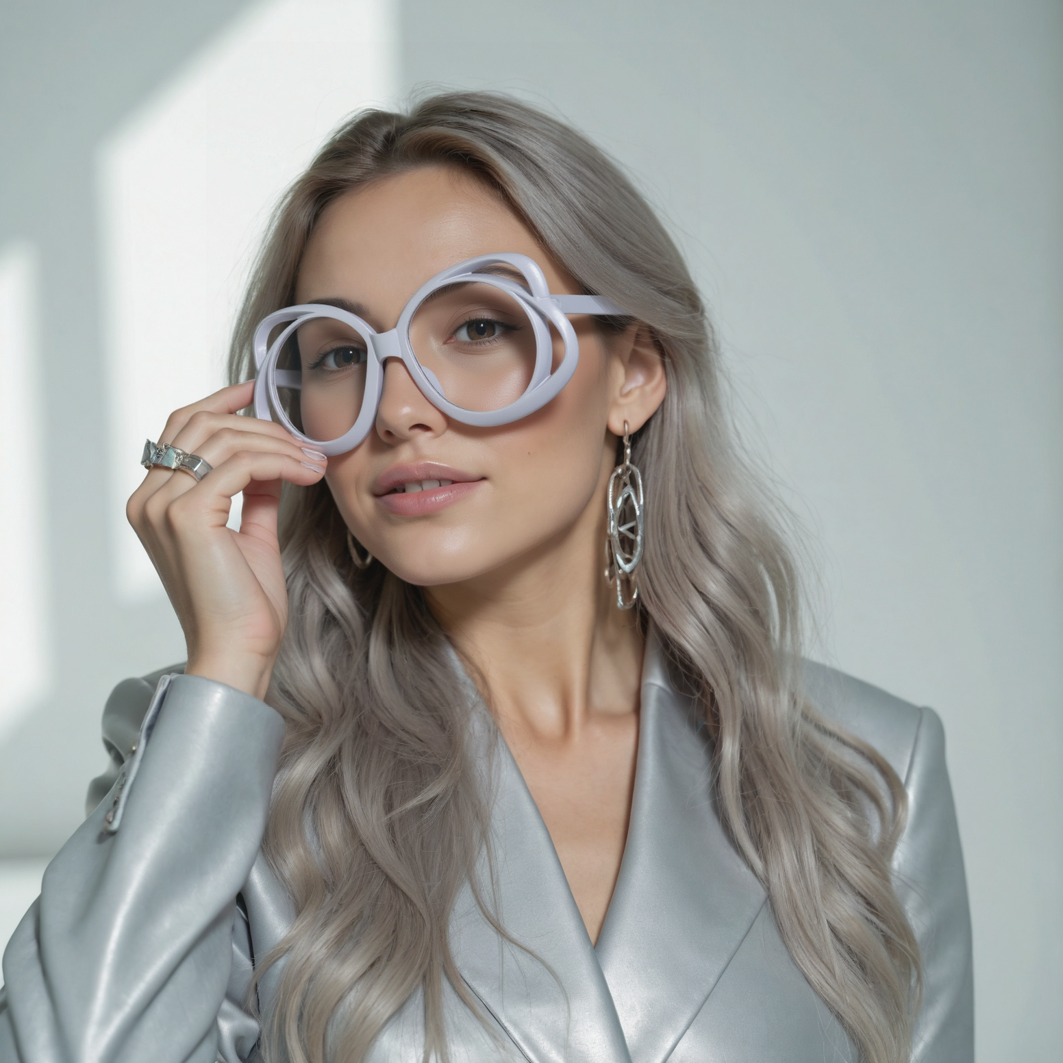 Harold Round Silver Glasses