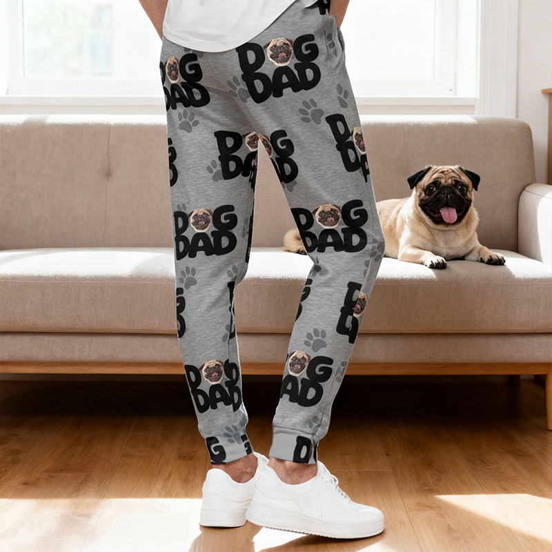 Pantaloni della tuta unisex personalizzati con foto personalizzata e disegno Regalo perfetto per gli amanti degli animali domestici