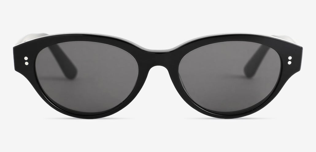 Davies Black Oval Sunglasses