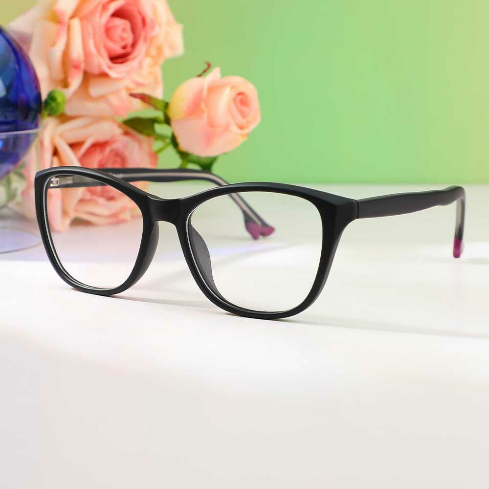 Occhiali da Vista Evelyn Cat Eye Nero