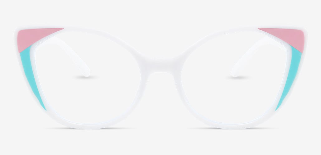 Moulton White Cat Eye Glasses