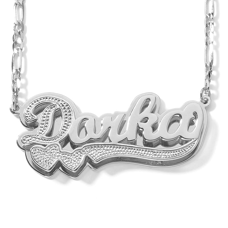 Collana Personalizzata Con Nome E Due Cuori