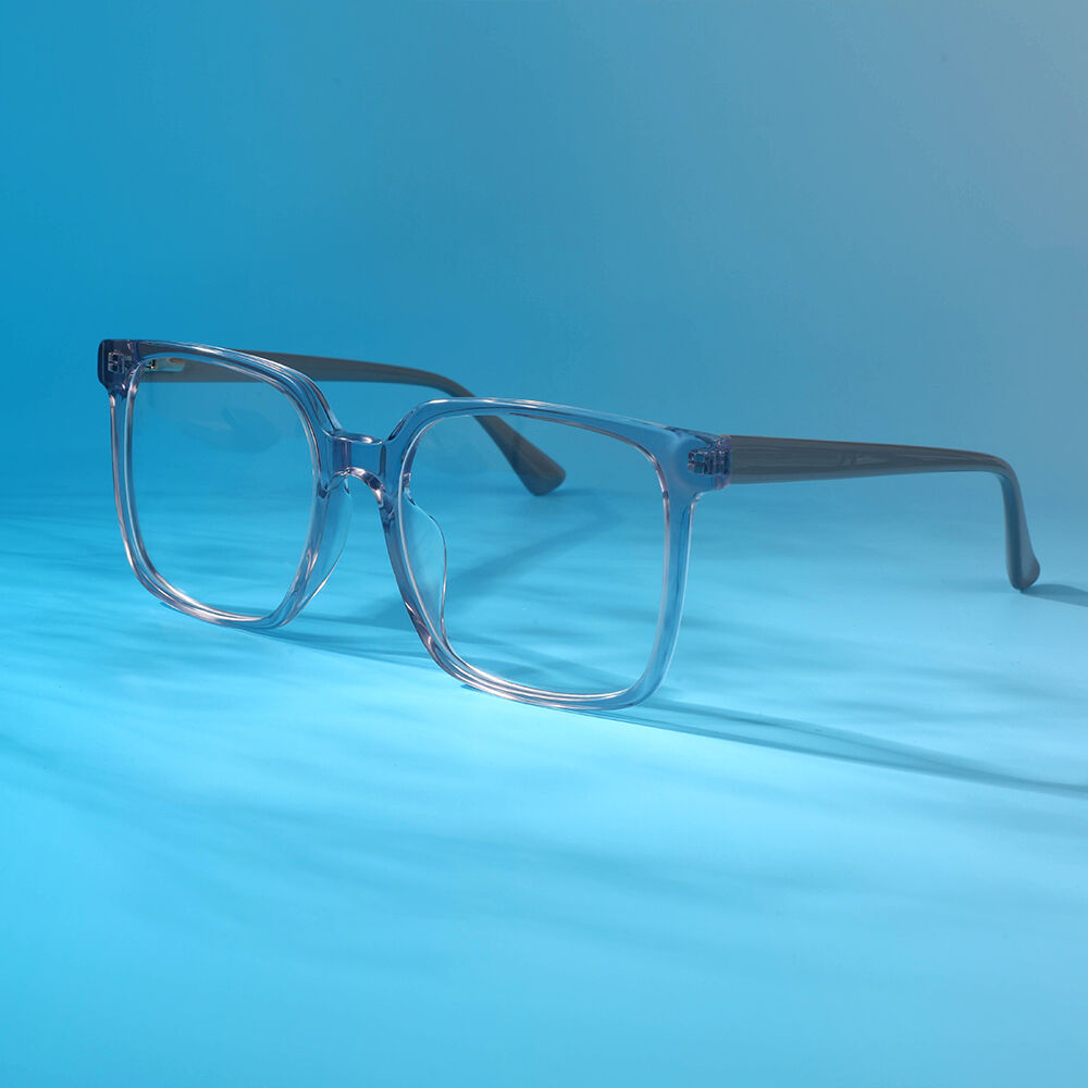 Lunettes de Vue Haute Qualité   Rectangle Gris