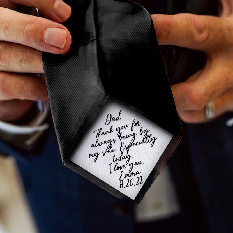 Cravate personnalisée avec écriture manuscrite Cadeau créatif pour votre amour