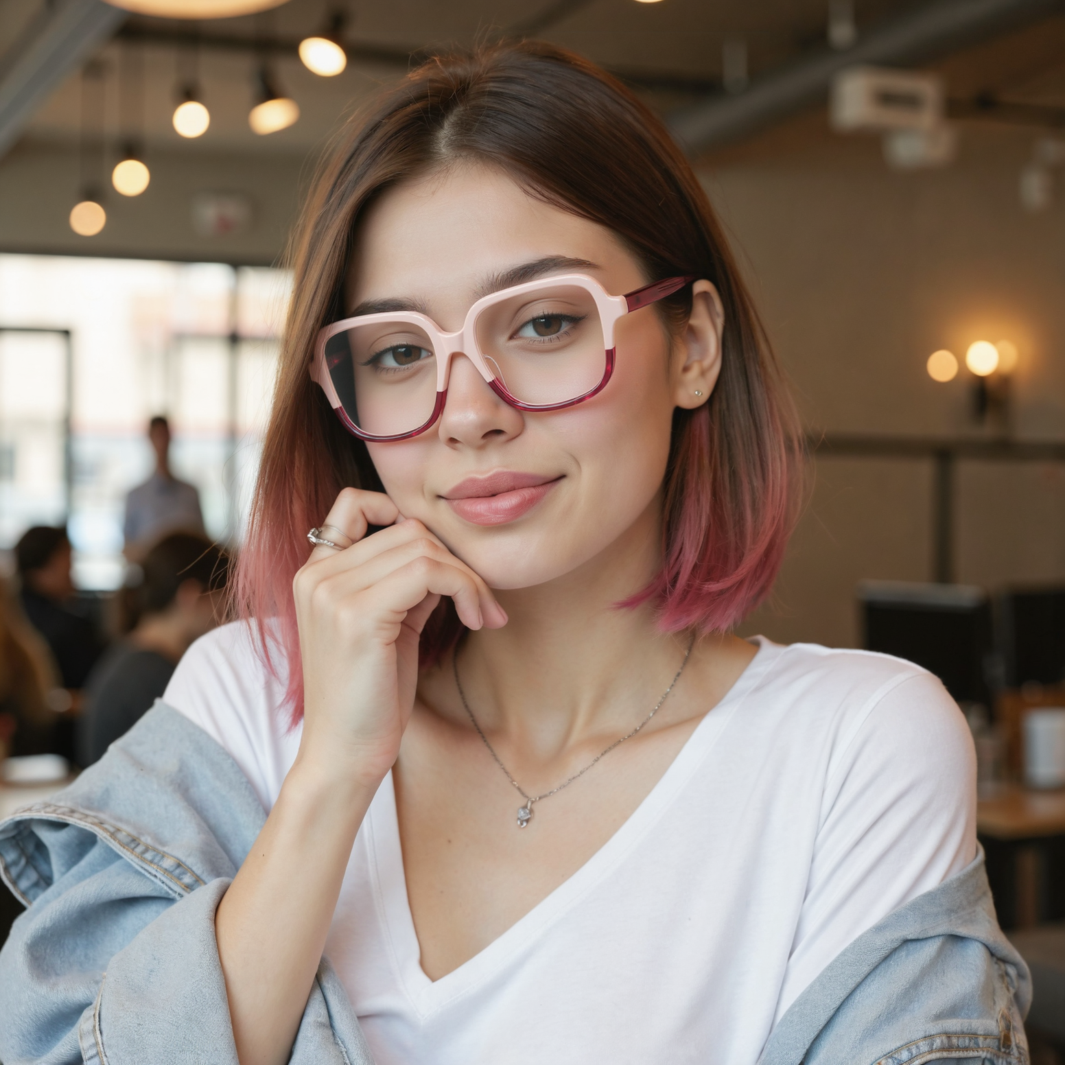 Ford Quadratische Rosa Brille