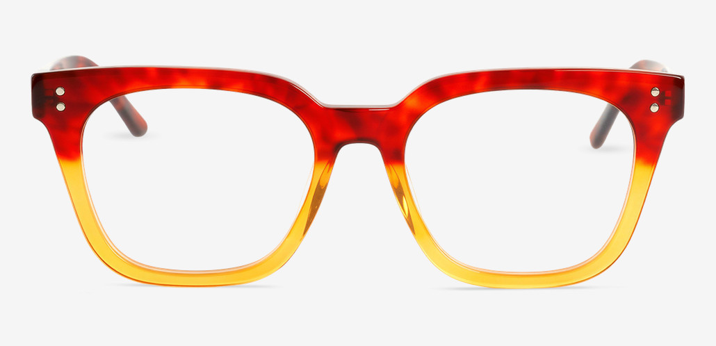Claire Gafas Cuadradas Naranjas