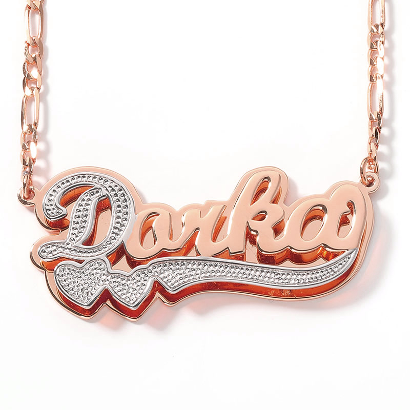 Collana Personalizzata Con Nome E Due Cuori