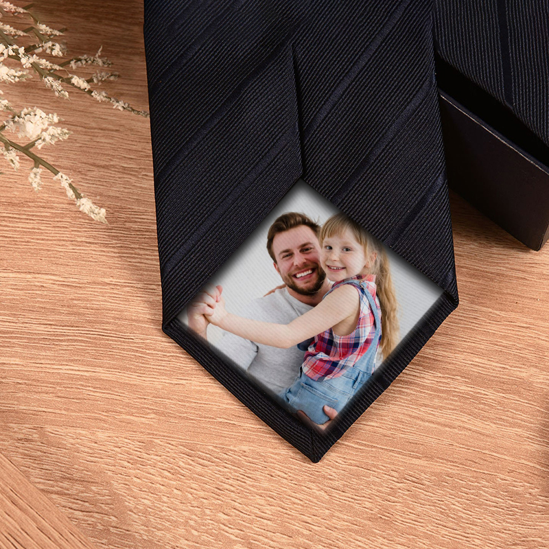 Custom Photo Tie Simple Gift for Dad
