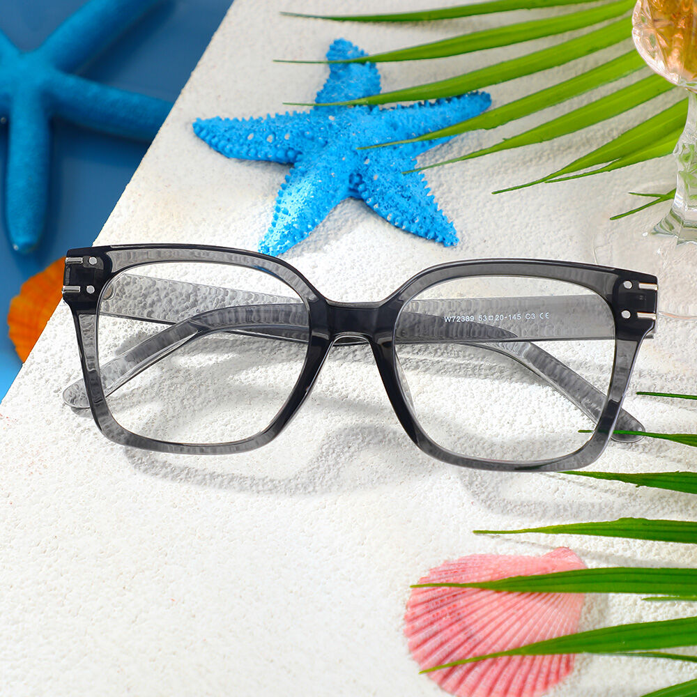 Occhiali da Vista Sharon Quadrato Grigio